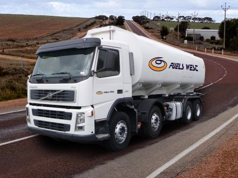 A Fuels West delivery tanker